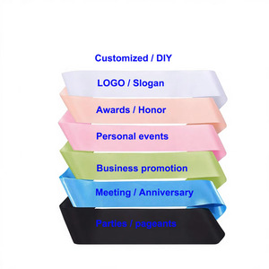 Cintas <span class=keywords><strong>de</strong></span> satén reutilizables <span class=keywords><strong>de</strong></span> colores surtidos para fiestas, tirantes largos lisos para hombros, cinturón en blanco para eventos <span class=keywords><strong>de</strong></span> desfile, diseño DIY para fiestas - Product Image 6