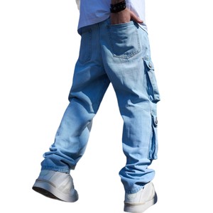 Jeans Cargo da <span class=keywords><strong>uomo</strong></span> Jeans da <span class=keywords><strong>uomo</strong></span> Cargo Jeans <span class=keywords><strong>pantaloni</strong></span> Jeans con tasca laterale - Product Image 5
