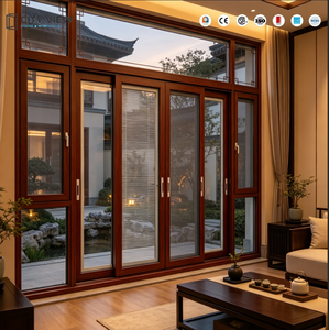 Fenêtres coulissantes en aluminium à double vitrage, 3 rails, fenêtre coulissante en alliage d'aluminium, certification CE, fenêtre coulissante en verre - Product Image 2