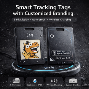แท็กติดตามอัจฉริยะ E-Ink ทำงานร่วมกับ Apple Find <span class=keywords><strong>My</strong></span> พร้อมแท็กแสดงรูปภาพแบบกำหนดเอง ป้องกันการสูญหาย ระบบระบุตำแหน่ง GPS สำหรับกุญแจ สัตว์เลี้ยง และกระเป๋าเดินทาง - Product Image 3