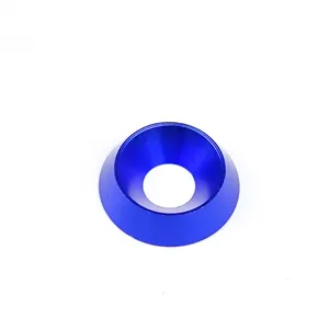 Custom Countersunk Cone Washers Colorful Anodized M6 M8 Aluminum Alloy Machining Services Product