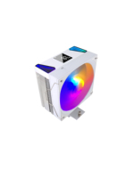 Pendingin CPU Udara T400 4 Heat Pipe 120mm Lampu Warna Tetap 3Pin Kipas Pendingin Untuk Intel LGA & AMD AM Series Gaming PC