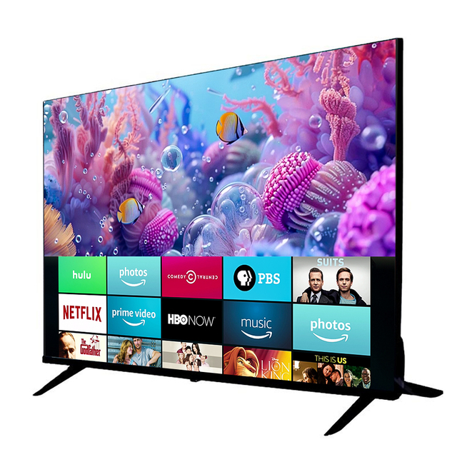 Original Manufacturer Wholesale WiFi Android 4K 1080p HDTV Screen A+ Grade LCD Panel 24-110Inch LED Smart Television