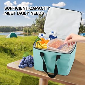 Sac isotherme promotionnel personnalisé avec logo, réutilisable, en non-tissé, pour 6 canettes, idéal pour le transport alimentaire, vente en gros - Product Image 4