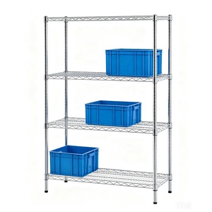 L'approvazione NSF regolabile In Metallo Cromato Metro Filo Scaffalature - Product Image 1