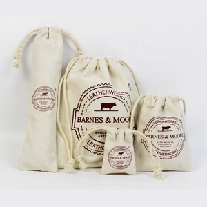 Chất lượng hàng đầu nhỏ vừa lớn giá rẻ Hữu Cơ bông vải Quà Tặng bụi dây kéo Pouch túi với in logo tùy chỉnh - Product Image 1