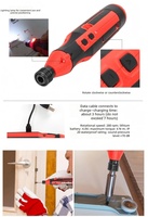Ensemble d'outils de tournevis sans fil KAFUWELL 29 pièces 3,6 V avec étui rigide, embouts en acier au chrome-vanadium 1/4 po, batterie au lithium DIY