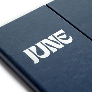 Porte-menus de table en cuir personnalisé, style portefeuille, 3 pages, avec intérieurs fixes, vente en gros - Product Image 3