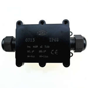 IP68 étanche <span class=keywords><strong>LED</strong></span> réverbère boîte de jonction noir câble en plastique bidirectionnel 10A cuivre Contact matériel connecteurs - Product Image 6