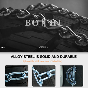 スノーチェーンBOHU新品高品質合金鋼自動車乗用車用タイヤアンチスキッド - Product Image 3