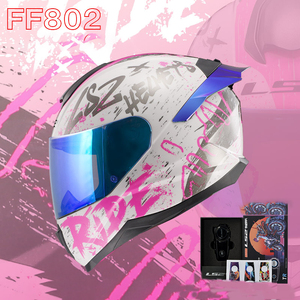 Casque intégral LS2 <span class=keywords><strong>Original</strong></span> FF802 à double visière, déverrouillage rapide, ABS, casque sans fil BT avec interphone, emballé, vente en gros d'usine, KPA pour - Product Image 3