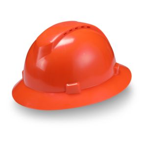 Helm Keselamatan tipe 1, helm keselamatan Kelas G penguatan pita industri konstruksi kerja cangkang PE teknik topi keras dengan lubang bernapas - Product Image 1
