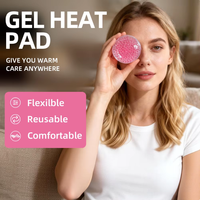 Compresse froide personnalisée réutilisable, carrée ou ronde, souple, en gel, pour soulager la douleur et le stress, en PVC+GEL