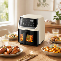 Nouvelle friteuse à air multifonctionnelle avec écran LCD électrique, capacité de 4,5 L, sans huile, avec revêtement vapeur, Silver Crest personnalisée, pour une utilisation domestique en cuisine