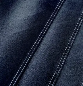 2742 Super stretch denim fabric good quality twill woven black color cotton fabric