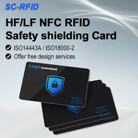 Custom 13.56Mhz Anti Hacking Device Skimming Secure Blocker NFC RFID Blocking Card Secure Payment Protection
