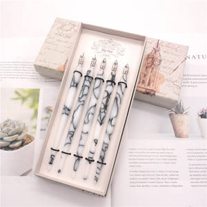 5 Buah Set Alat Komik Ujung Bulat, Perlengkapan Melukis Seni Pena Celup - Product Image 6