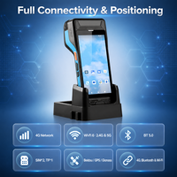 Terminal Portátil Android 16 Dongji Star, PDA con Escáner de Código de Barras, Impresora de Etiquetas Térmicas, Colector de Datos con Software para Almacén
