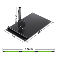 Système de bâtons d'alignement de golf personnalisés CE avec support et plaque d'angle, aide à l'entraînement de golf, équipement pédagogique pour la cible, le putting et le swing