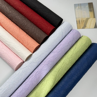 Kertas Pembungkus Buket Kertas Pembungkus Bunga Tekstur Warna Solid Laris untuk Kemasan Bunga Sehari-hari.