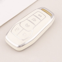 Coque de clé de voiture en TPU à couverture intégrale compatible avec Ford Focus Mustang Mondeo, étui pour télécommande intelligente