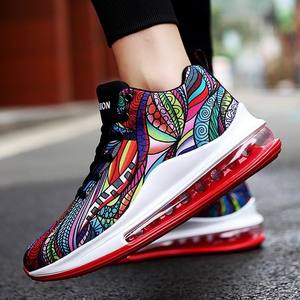 Chaussures de Sport à <span class=keywords><strong>semelle</strong></span> d'air pour hommes, baskets de course, de Sport, rouges et colorées, grande taille - Product Image 4