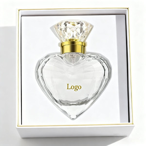 Envase de Perfume Vacío de Vidrio Transparente en Forma de Corazón de Lujo de 50 ml Personalizado de Alta Gama para Envasado de Cosméticos con Embalaje en Caja - Product Image 4
