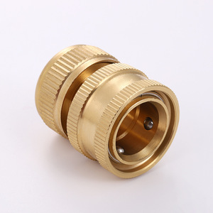 Connecteur d'eau tout en cuivre de 1/2 pouce fileté pour tuyau d'arrosage, tuyau en vrac, durable - Product Image 2
