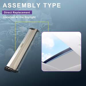 ستارة سقف بانوراما بديلة لسيارات فولكس فاجن جولف R32 GTI رابيت 2014-2020 MK7 (رمادي داكن) - رقم القطعة 5G6877307 5GG877307 - Product Image 6