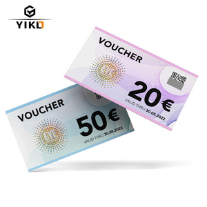 Aanpasbare Beveiliging Contante Vouchers Anti-Namaak Hologram Logo Gedrukt Op Kraft En Gecoat Papier Veilig Coupon Met Qr Code - Product Image 1