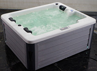 Baignoire Balnéo Autoportante Moderne en Acrylique pour Hôtel avec Jets de Massage, Spa, Bain à Remous Extérieur de Luxe à Commande Informatique
