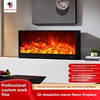 150cm LED cheminée électrique en bois récupéré télécommandée 1500W anglais actionné prise américaine conception encastrée usage domestique hôtel