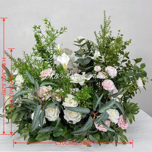 DKB - Camino de Mesa Artificial de Seda y Plástico Hecho a Mano para Bodas, Decoraciones de Color Verde, Flores para el Día de la Madre - Product Image 2