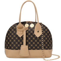 Sac à main tendance coréen pour femme, en forme de coquille, avec fermeture éclair, doublure en PU à imprimé floral, vente en gros à prix abordable