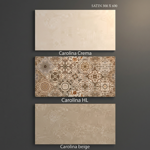 Carreaux muraux en céramique numérique 3D gris 300x600mm (12x24) pour cuisine, salle de bain, centre commercial, hall, intérieur, carreaux en porcelaine pour présentoir de salle d'exposition - Product Image 1