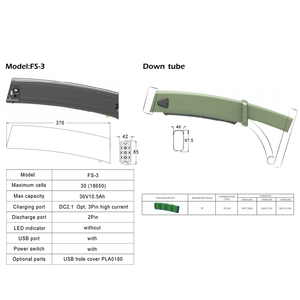 Ventes d'usine Scimitar 36v 10.5ah Ebike Batterie pour VeeBike F7 Électrique Pliant NCM Easybike <span class=keywords><strong>Lyon</strong></span> Bike - Product Image 5