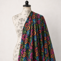 Tissu en rayonne à imprimé floral personnalisable pour robes femme et fille – Doux, confortable, écologique, léger et respirant