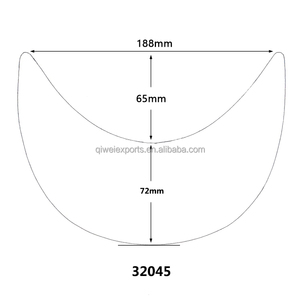 Kunststoff-Schild-Einlage für Kappen und Hüte – PE-Zubehör zur Hutherstellung 32045 - Product Image 2