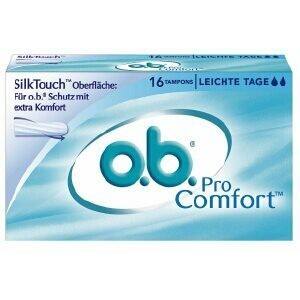 O.B. Coussinets menstruels ProComfort Light Flow 16 Ct Confortables et pratiques - Product Image 2