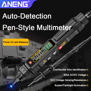 Multímetro Estilo Caneta de Alta Precisão <span class=keywords><strong>Digital</strong></span> Totalmente Automático Testador de Voltagem para Eletricista Voltímetro AC/DC Medidor de Ohm - Product Image 3