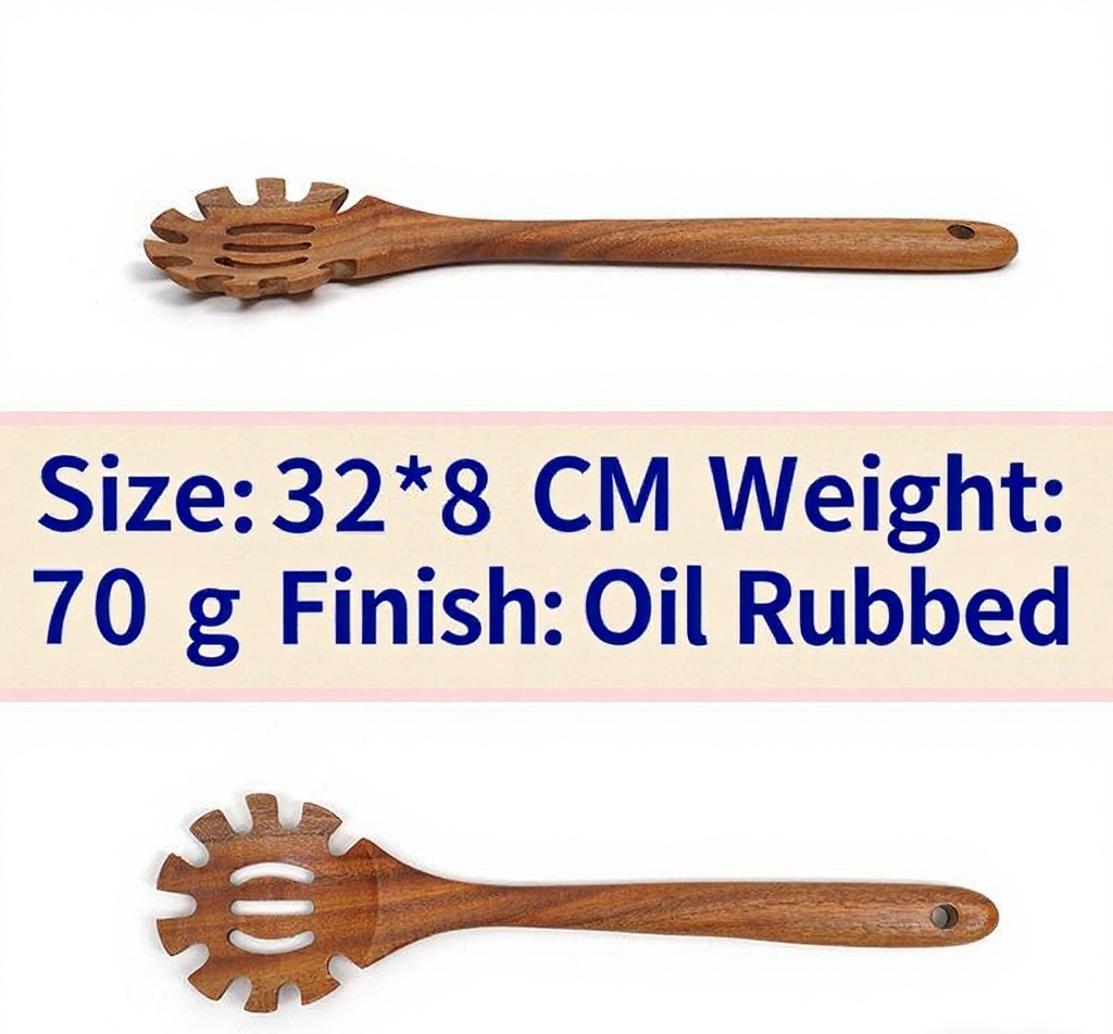 32cm acacia wood colander