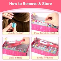 Kit de fabrication de perles DIY et de tampons à strass pour cheveux pour filles, outil de coiffure Kpop avec strass, cadeau d'anniversaire pour jeu d'imitation