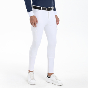 Collants d'équitation respirants avec grip au niveau des genoux, grip complet sur le siège, <span class=keywords><strong>pantalon</strong></span> d'équitation <span class=keywords><strong>pour</strong></span> <span class=keywords><strong>homme</strong></span>, nylon <span class=keywords><strong>pour</strong></span> la compétition d'équitation - Product Image 3