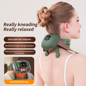 Многофункциональный портативный массажер для шеи с индивидуальной настройкой OEM, с красным светом, подогревом и функцией шиацу для шеи и плеч - Product Image 2