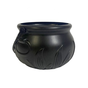 Cubo de Dulces de Plástico Negro Multifuncional con Diseño de Llama para Halloween y Pascua, Decoración para Fiestas, 25x16.5cm, Oferta - Product Image 3