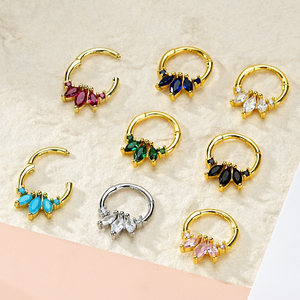 Toposh 925 Argent Hight Segment Anneaux Ouvert <span class=keywords><strong>Petit</strong></span> Septum Piercing Nez Boucles D'oreilles <span class=keywords><strong>Helix</strong></span> Body Piercing <span class=keywords><strong>anneau</strong></span> de nez - Product Image 4