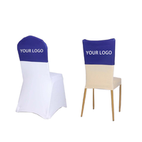 Housses de chaise personnalisées avec logo et motif croix éthiopienne pour événements