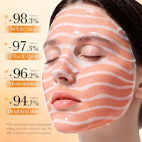 Masque facial en gel hydratant éclaircissant anti-taches au collagène de saumon et à la vitamine C, marque privée OEM ODM SADOER