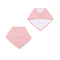 Bavoirs pour bébé en bambou Viscose Bavoirs triangulaires mignons Couleur unie Super doux Respirant Absorbant Bavoir pour bébé Jetable personnalisé avec boutons-pression