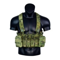 Ensemble de harnais tactique D3CRX Style avec configuration pour 4 chargeurs 5.56 + SMG, porte-plaques, gilet tactique, chasse, extérieur, MU